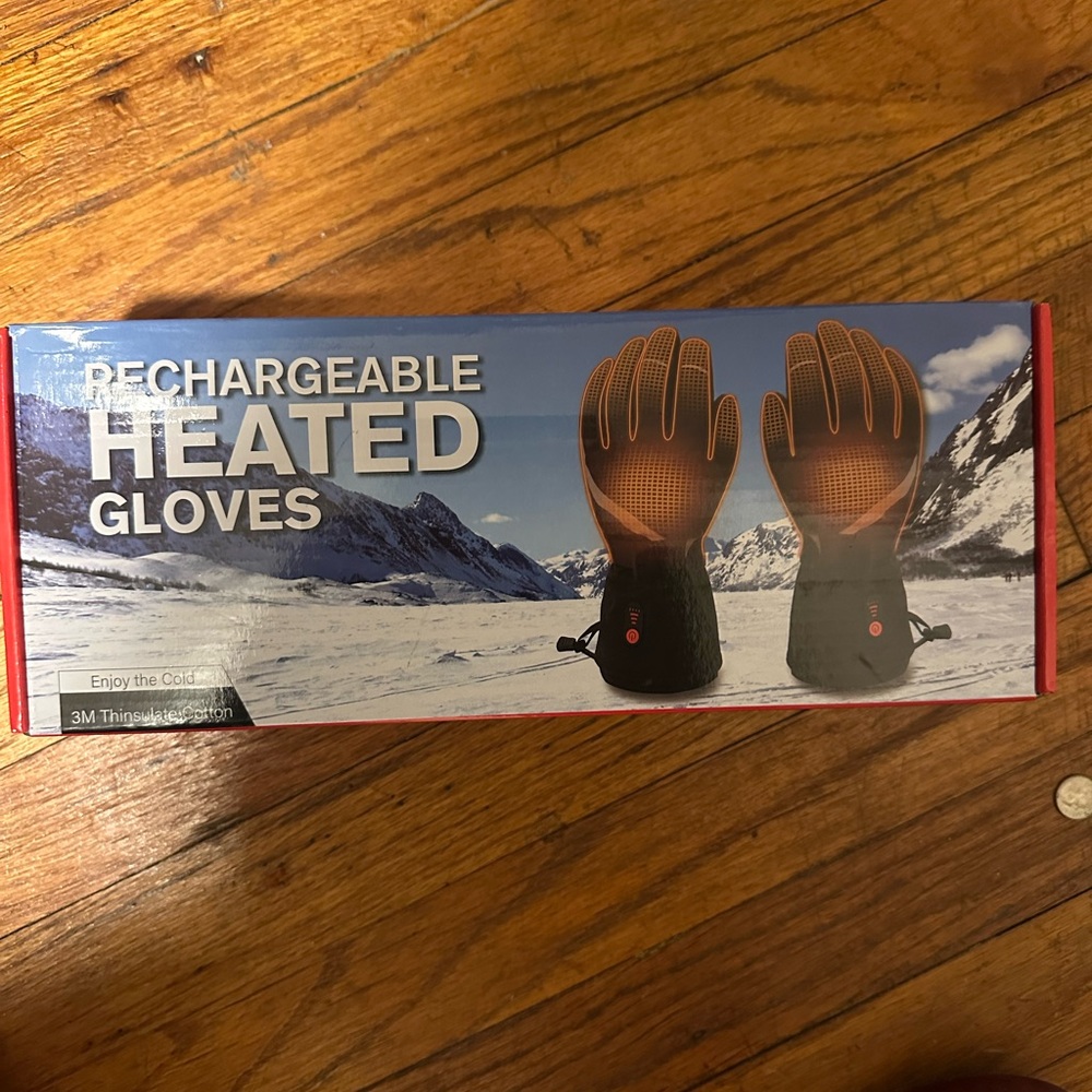 Rechargeable Heated Gloves - Black